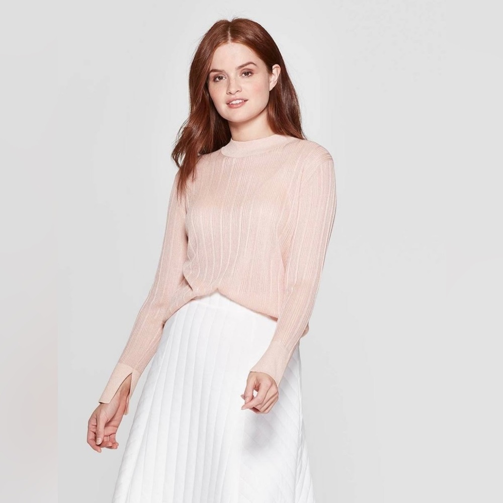 Women Mock Turtleneck Lightweight Pullover Sweater